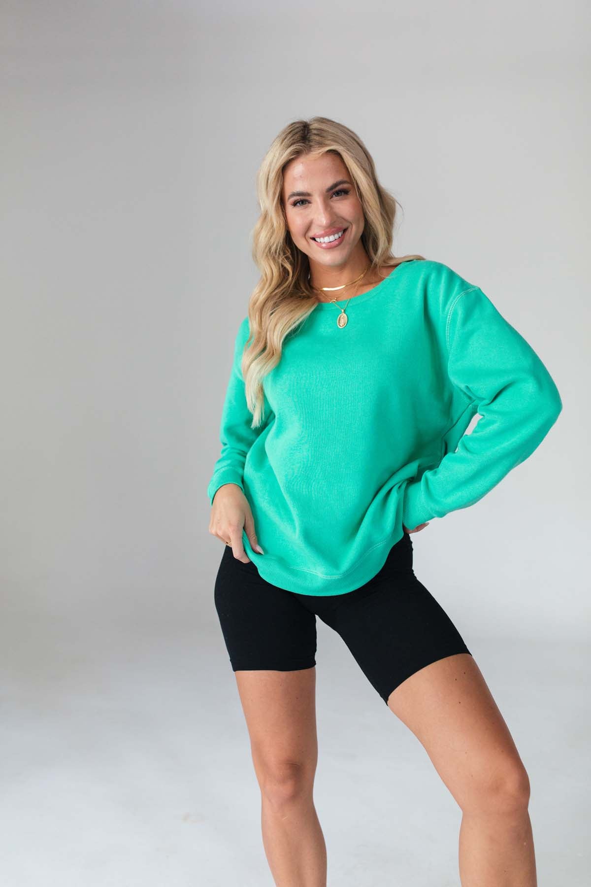 Levi Sweatshirt, alternate, color, Jade