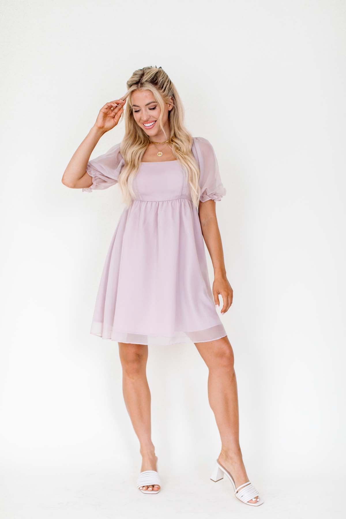 Caroline Dress, alternate, color, Rose