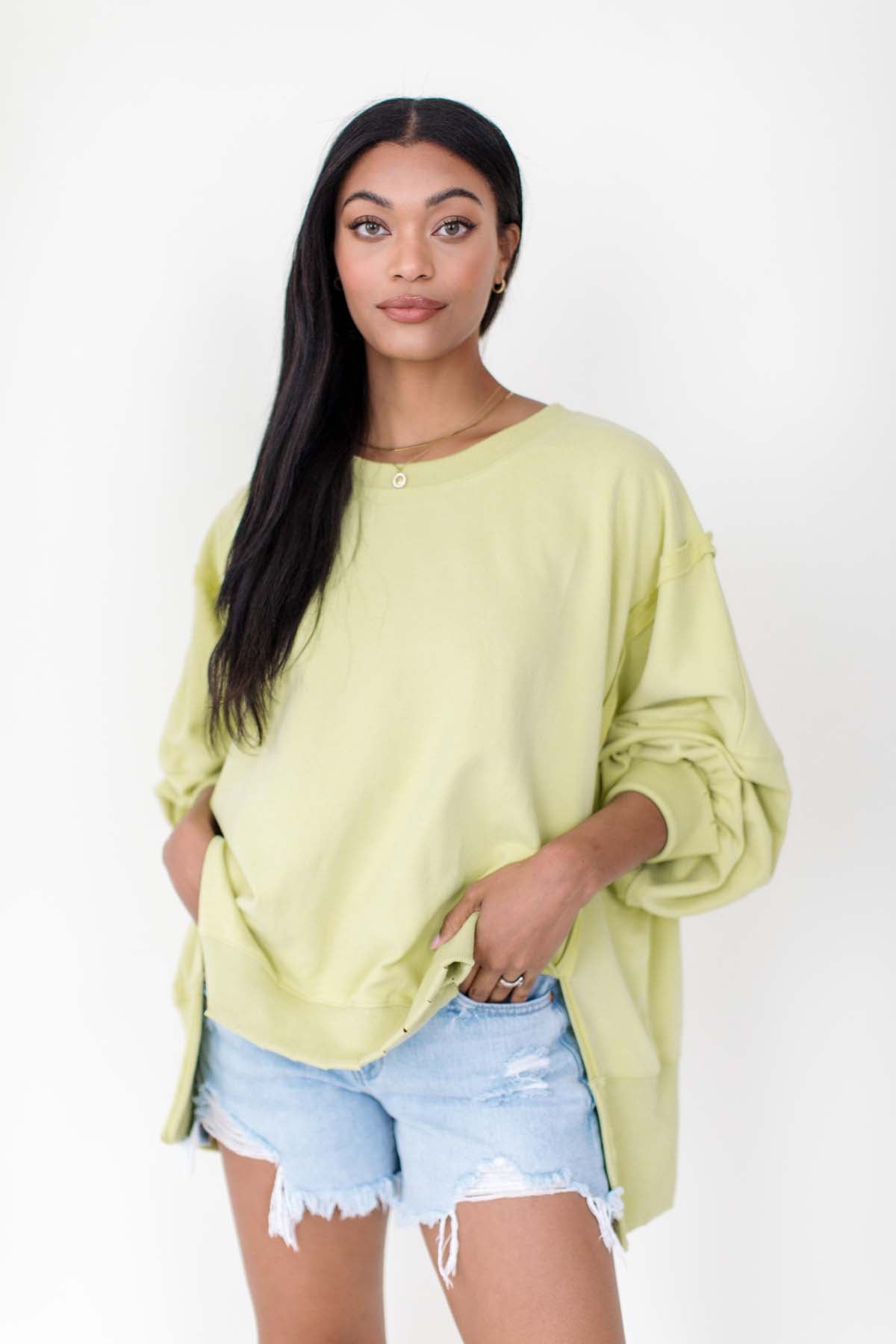 Lime sweatshirt store