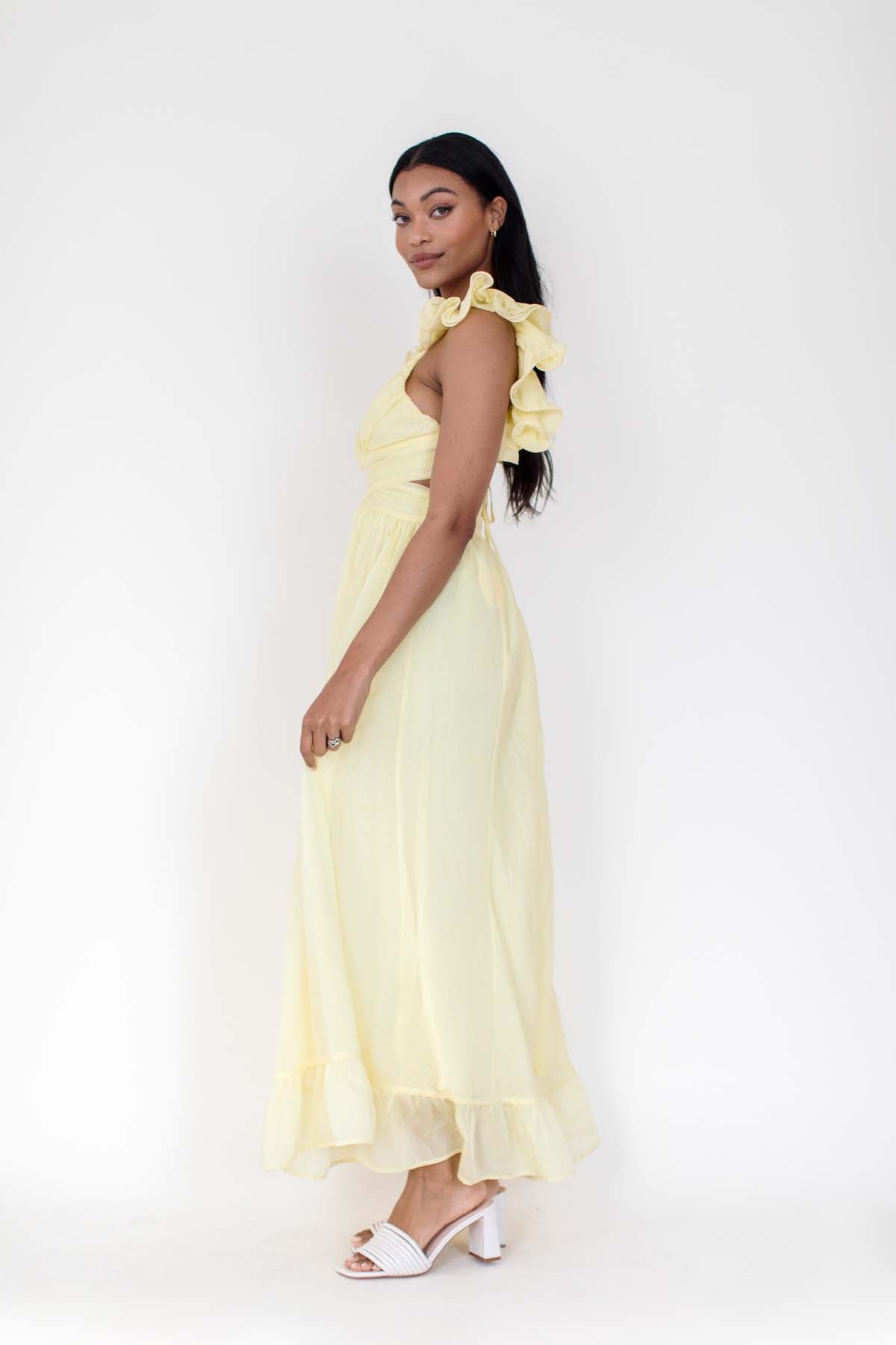 Maddox Lemon Maxi, alternate, color, Lemon