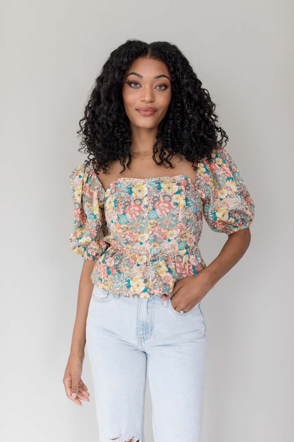 Summer Floral Top