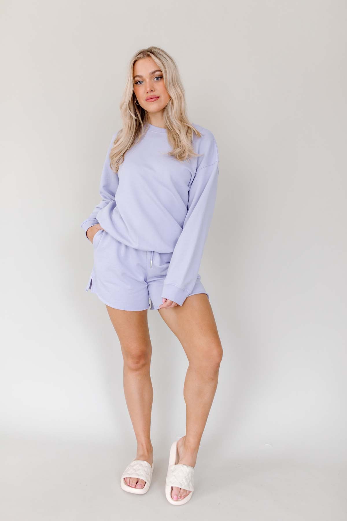 Paxton Shorts, alternate, color, Lilac