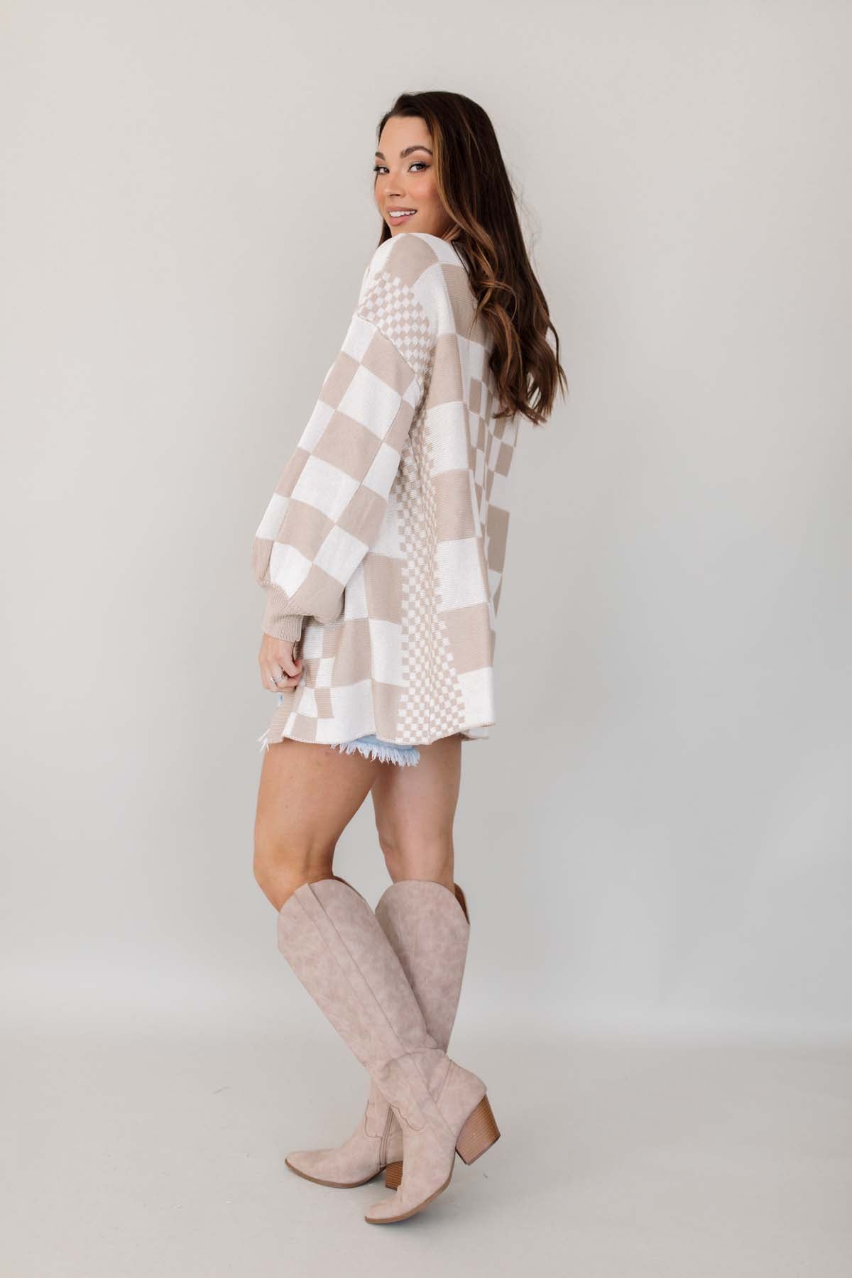 Adeline Lightweight Cardigan, alternate, color, Taupe