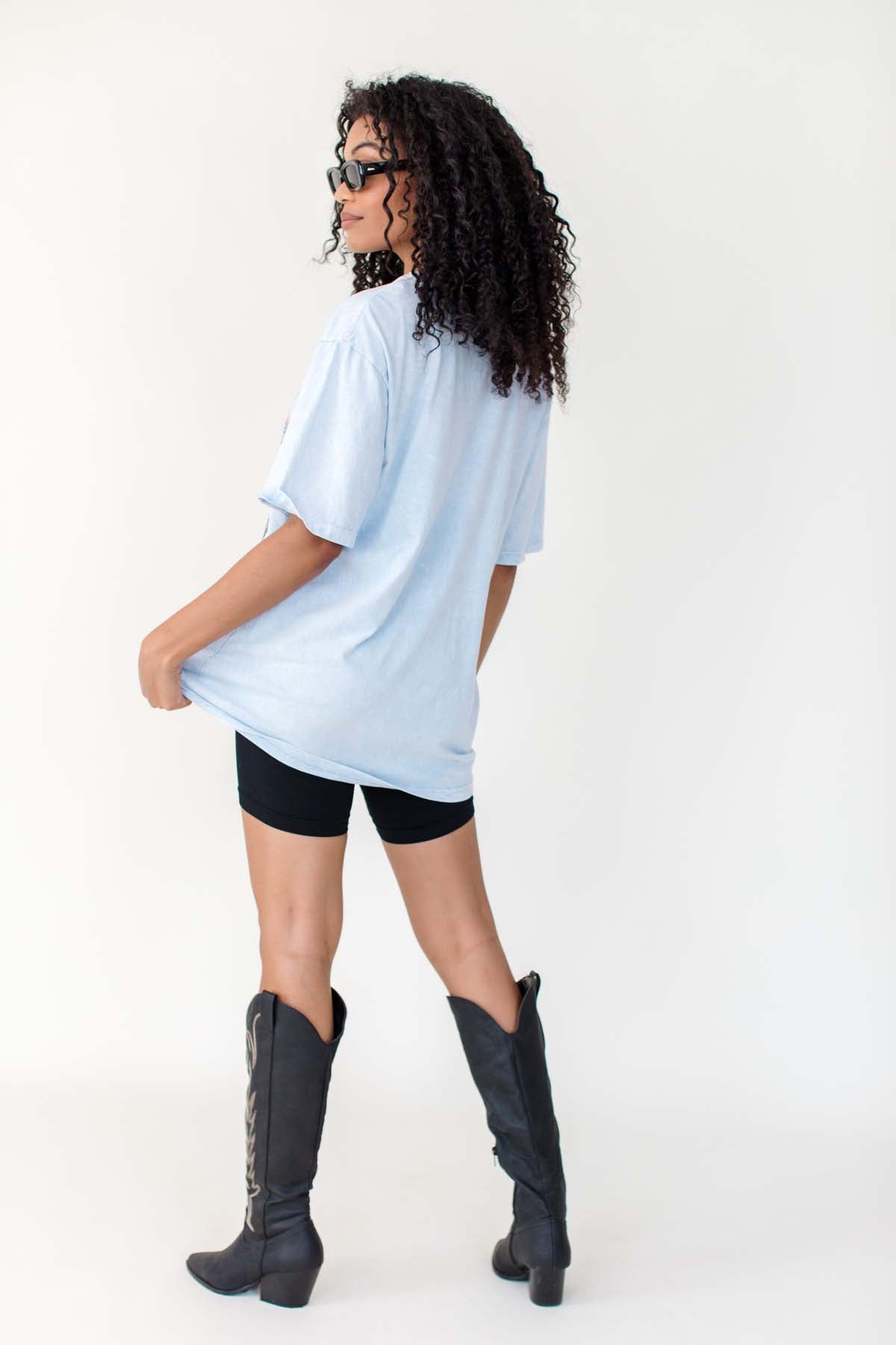 Rodeo Light Blue Graphic Tee, alternate, color, Light Blue