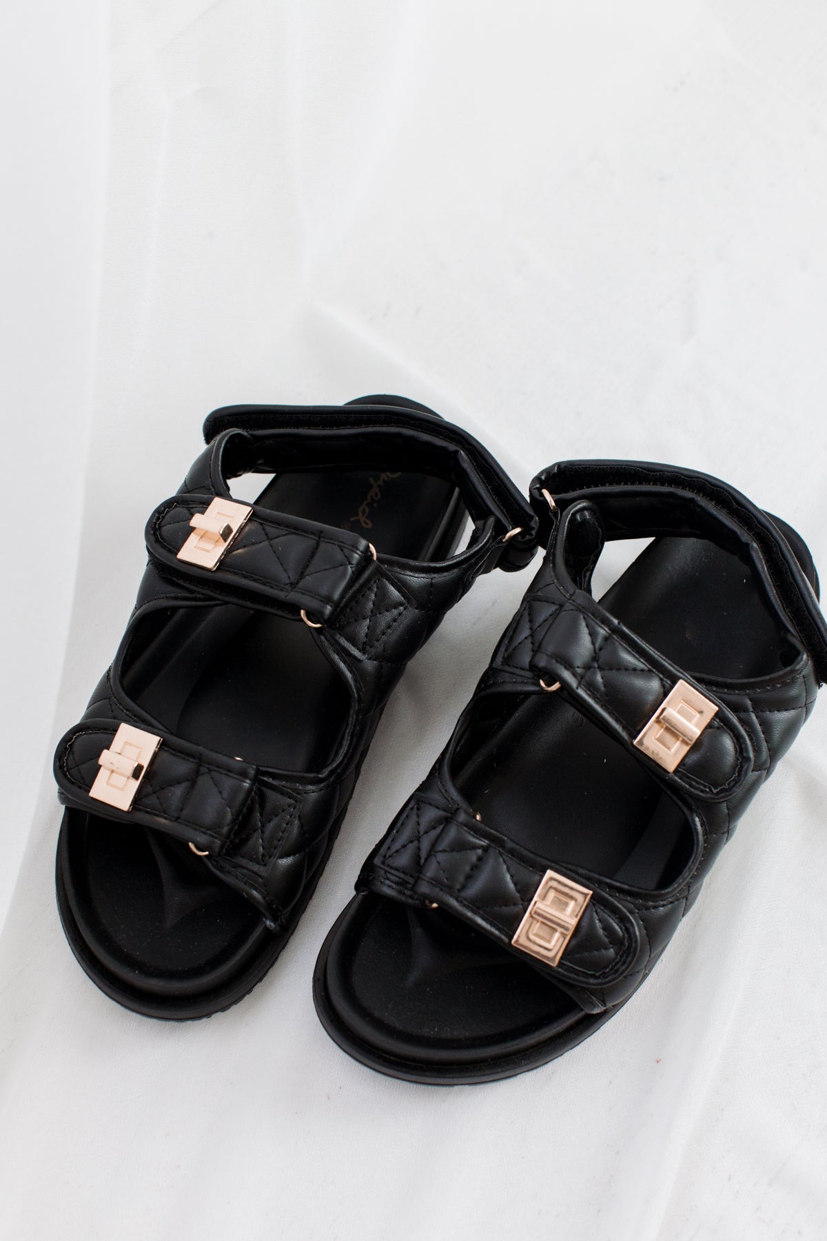 RESTOCK - Nikki Black Buckle Sandals