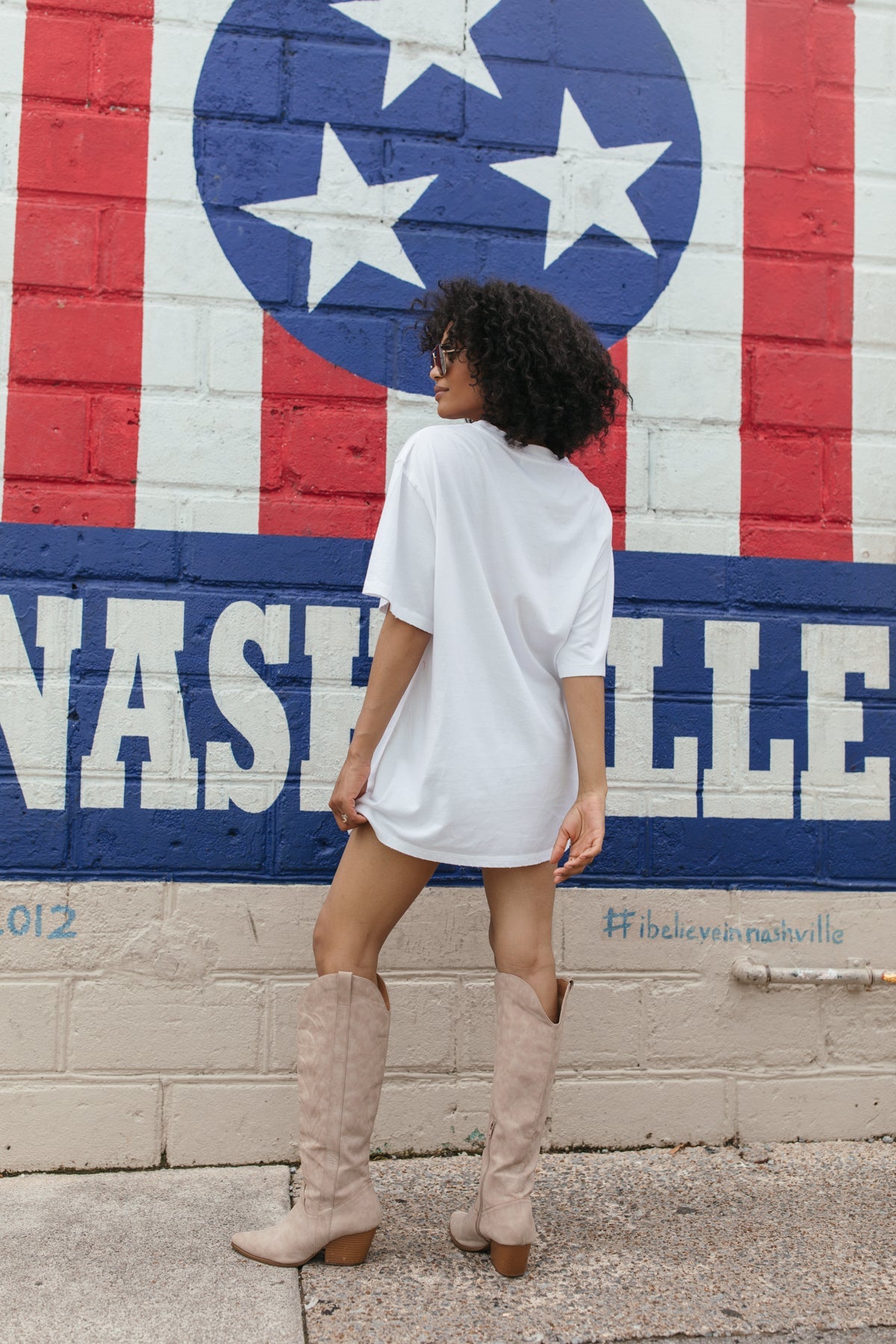 American Made White Graphic Tee, alternate, color, White