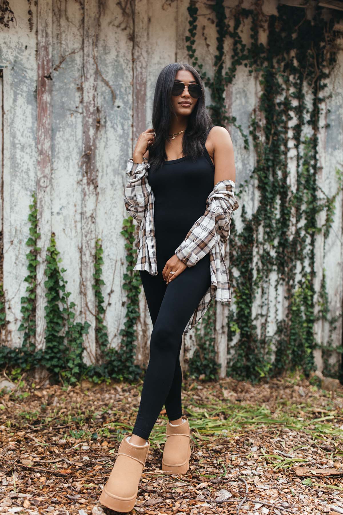 Maura Plaid Button Down, alternate, color, Ivory