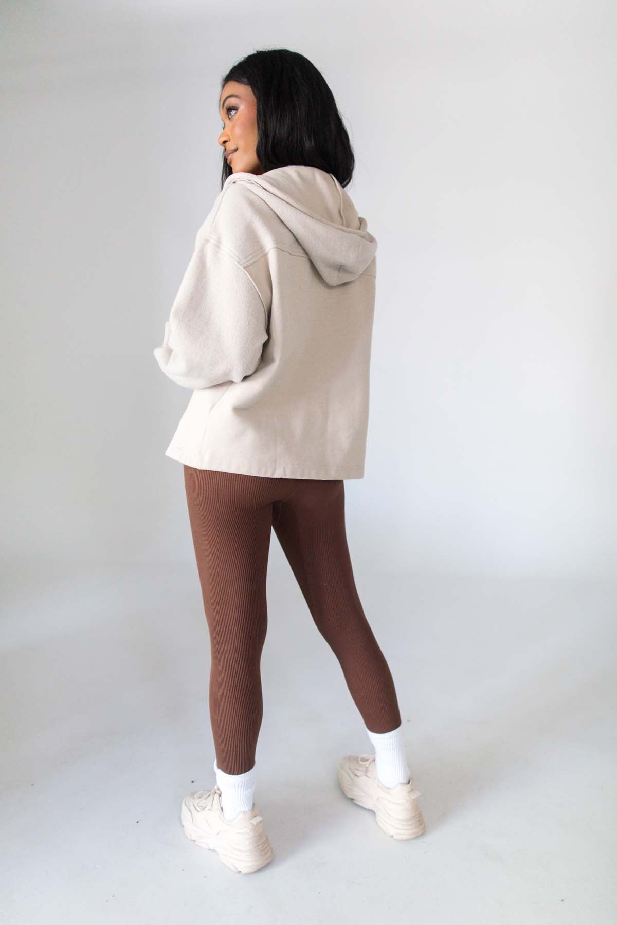 Wren Beige Zip Shacket, Alternate, Color, Beige