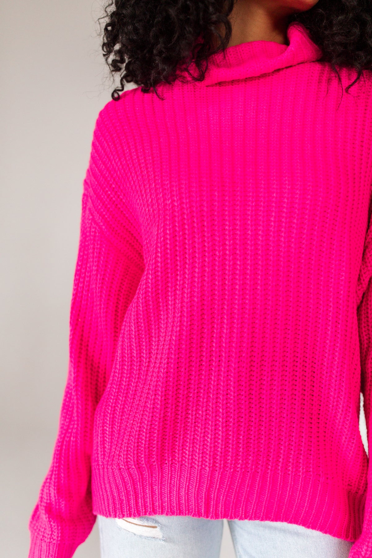 Madeline Turtleneck Sweater, alternate, color, Fuchsia