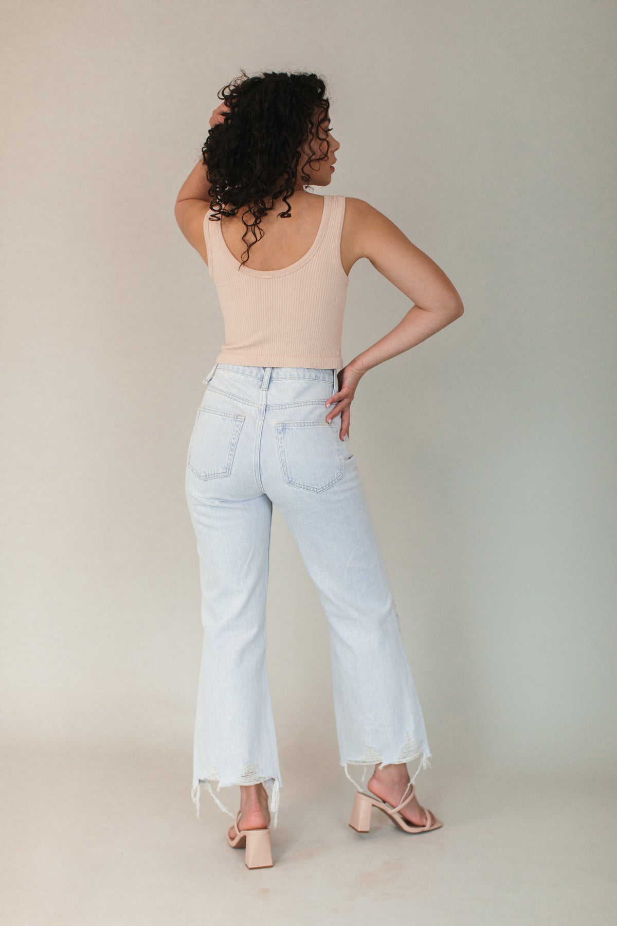 Katy Ribbed Crop Tank- FINAL SALE
