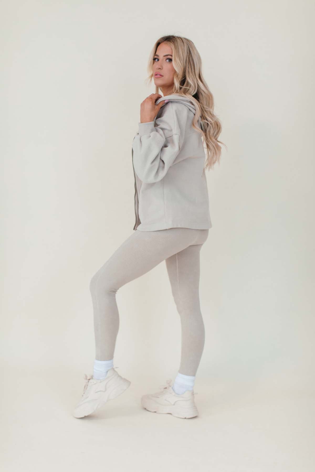 Wren Beige Zip Shacket, alternate, color, Beige