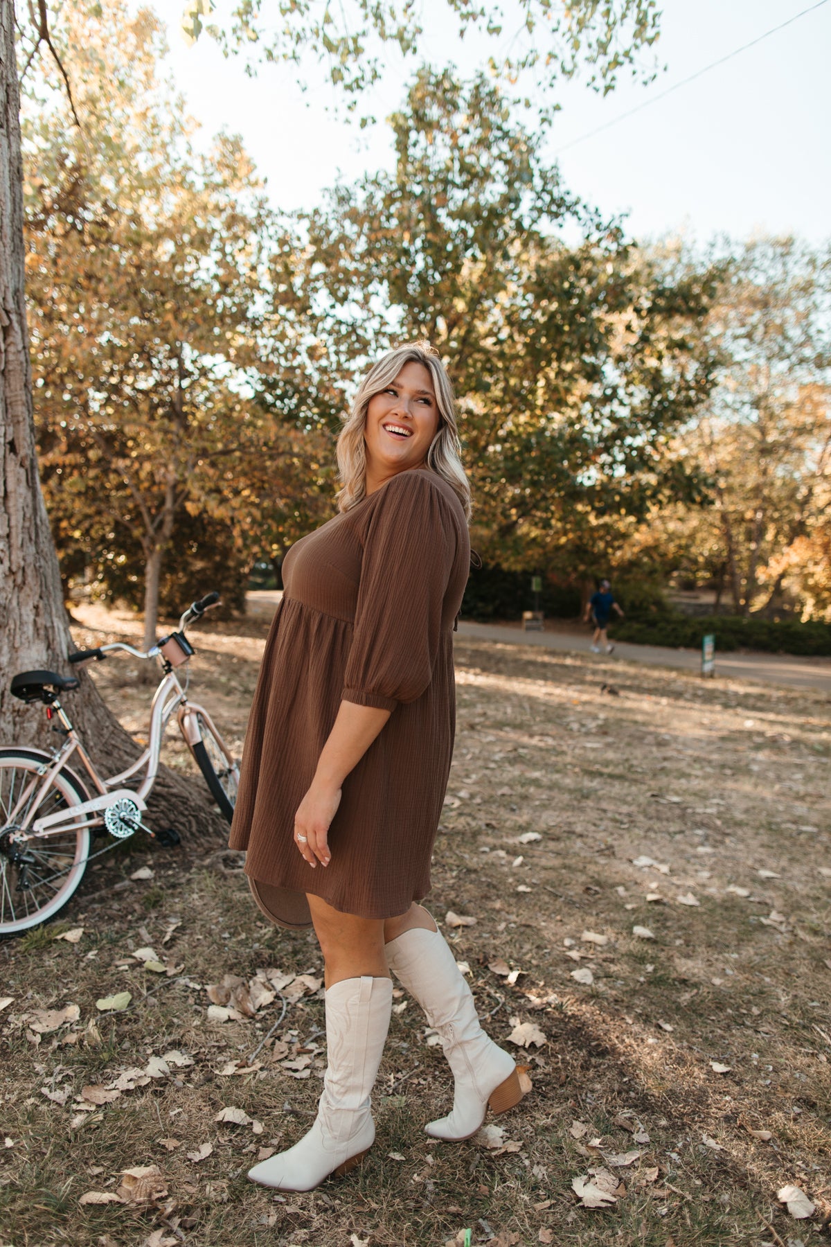 Bridget Dress, alternate, color, brown