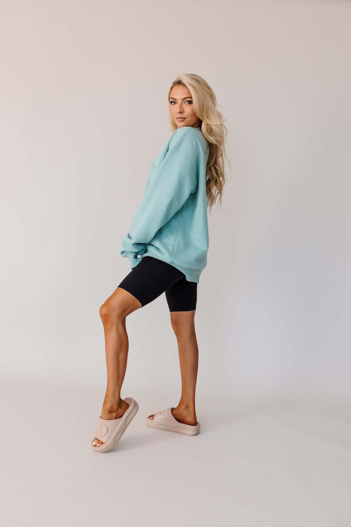 Postie Sage Oversized Sweatshirt, alternate, color, Sage