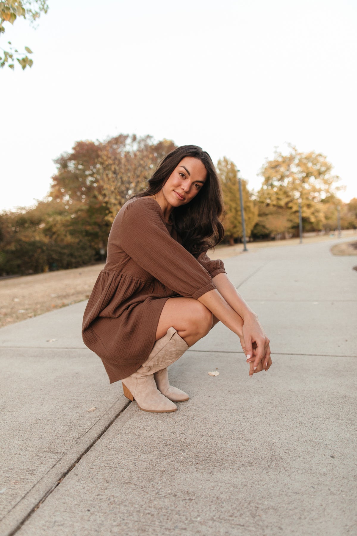 Bridget Dress, alternate, color, brown