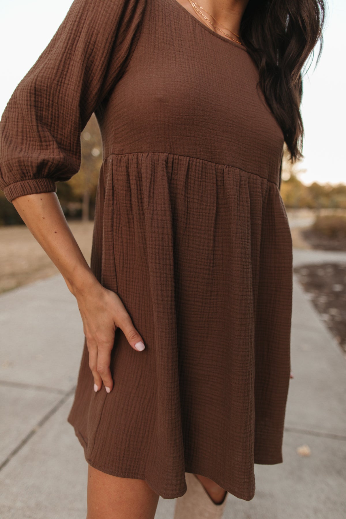 Bridget Dress, alternate, color, brown