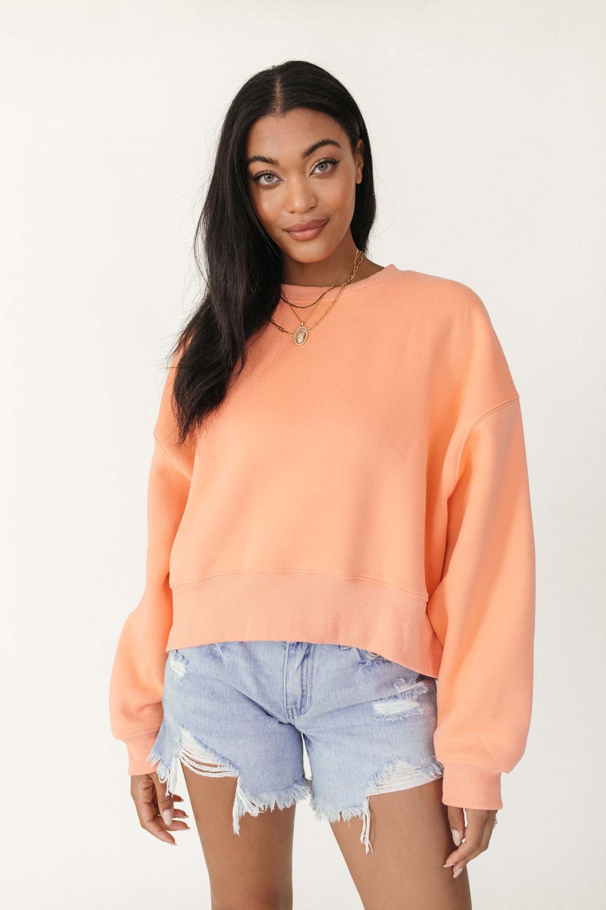 Tyler Sweatshirt, alternate, color, Orange