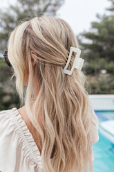 Ivory Claw Clip, alternate, color, ivory