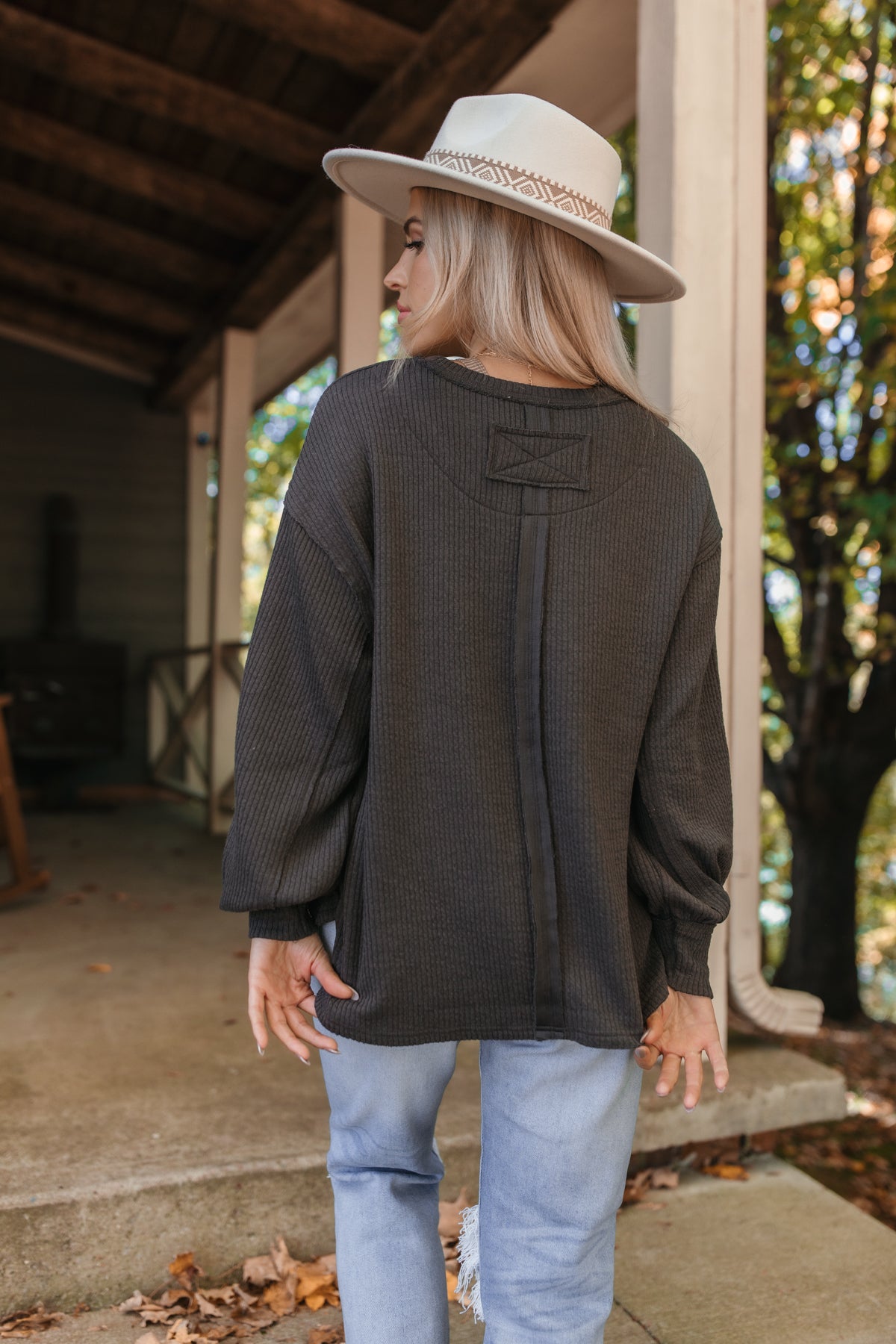 Elliott Ribbed Thermal, Alternate, Color, Charcoal
