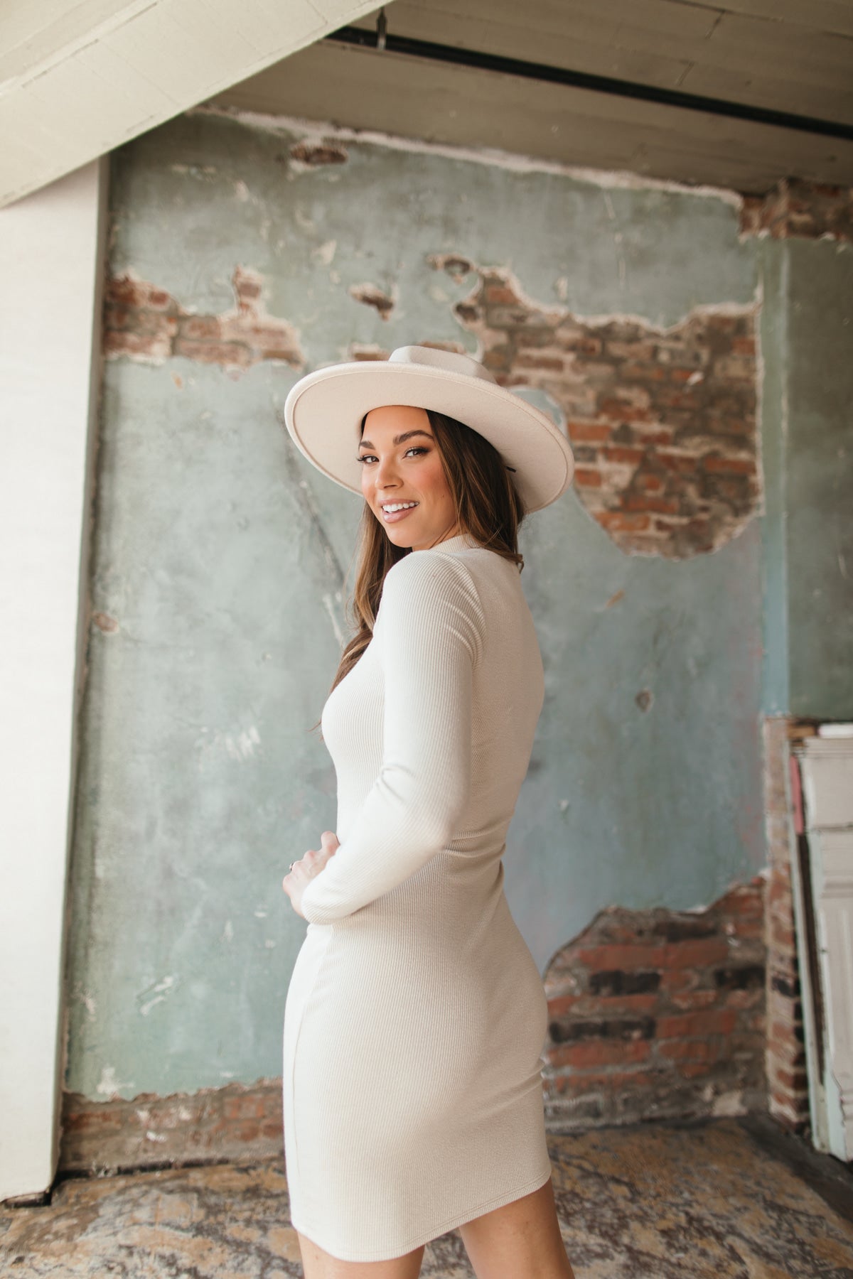 Caitlin Cut-Out Dress, alternate, color, Cream