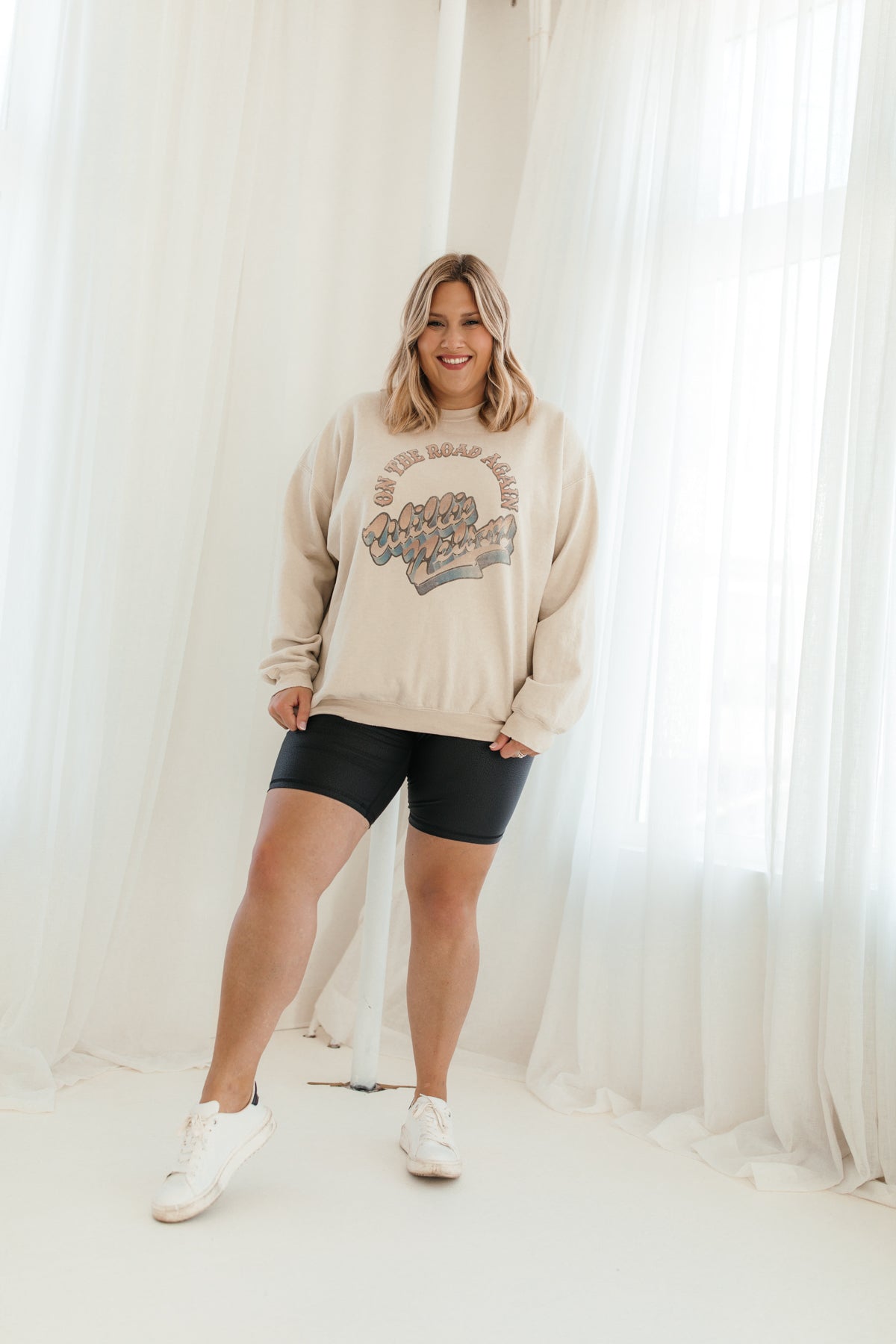 On the Road Again Sweatshirt, Alternate, color, Sand