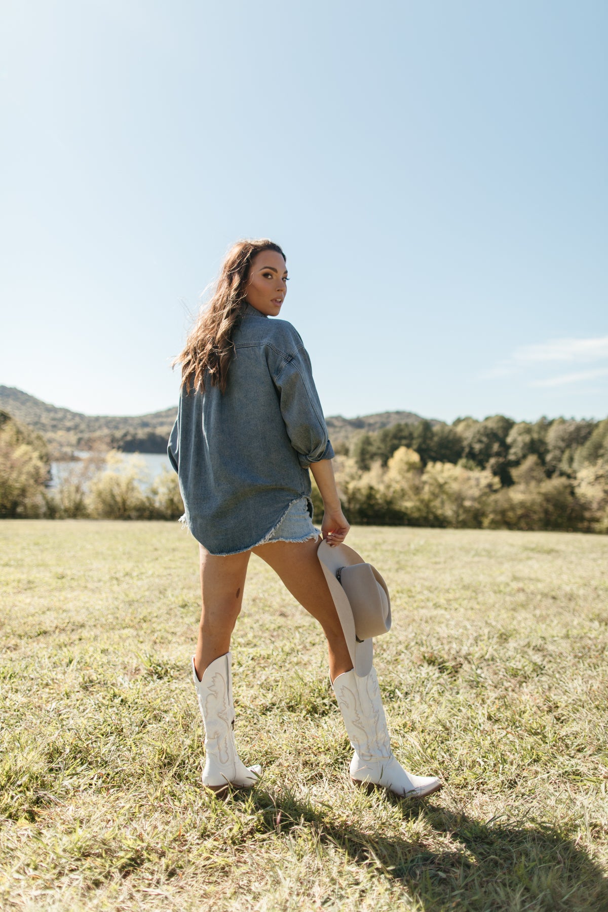 Relaxed Denim Jacket, Alternate, color, Washed Denim