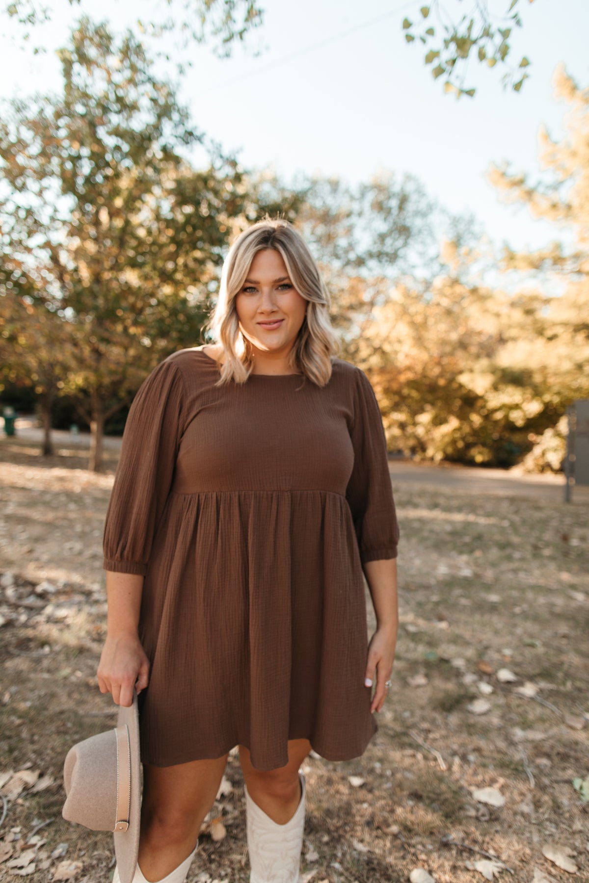 Bridget Dress, alternate, color, brown