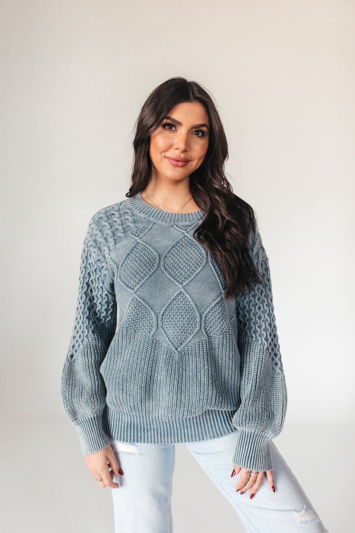 Hunter Sweater, alternate, color, Blue