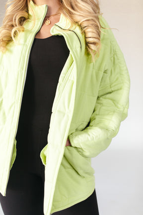 Drew Lime Jacket, alternate, color, Lime