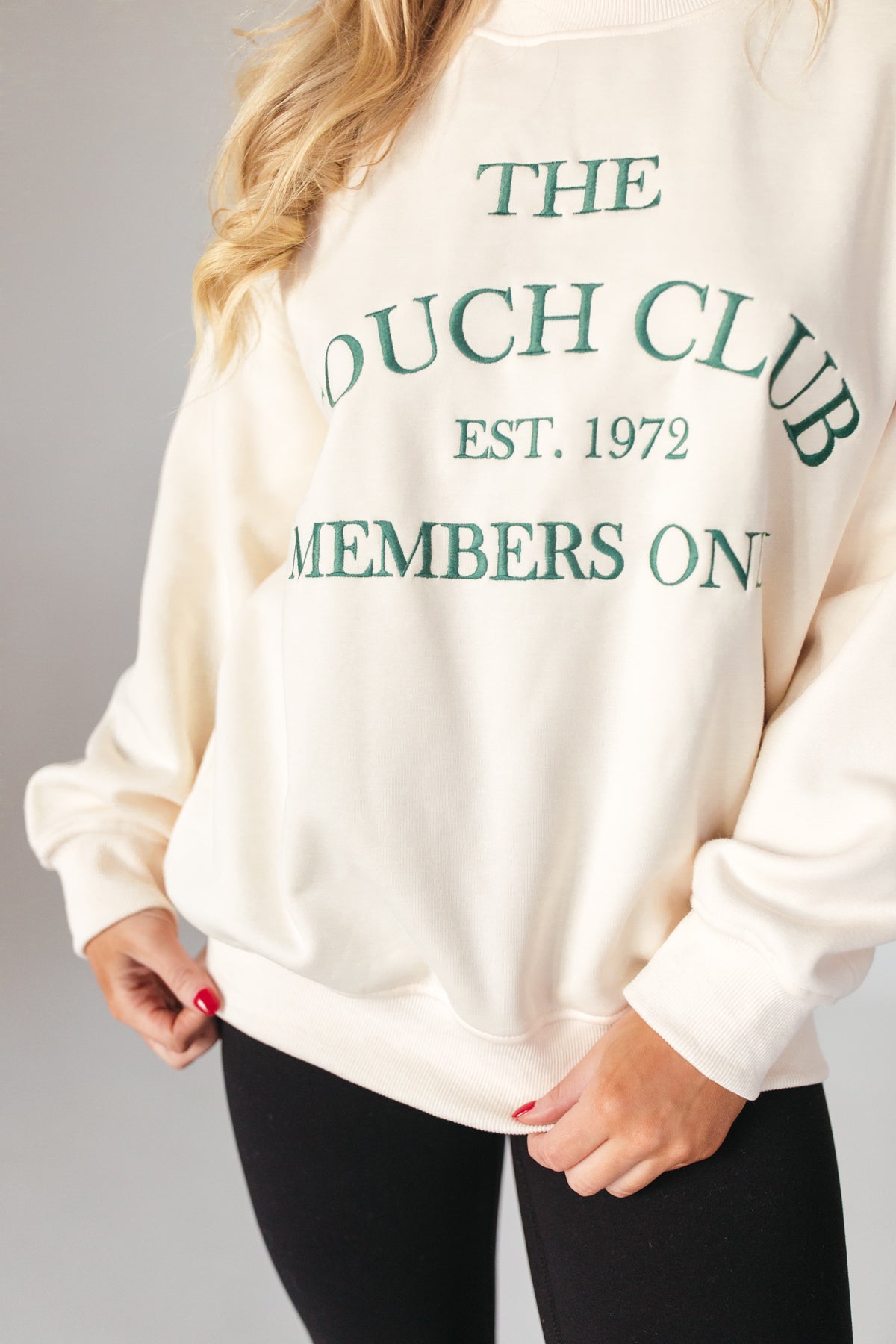 Couch Club Sweatshirt, alternate, color, Ivory