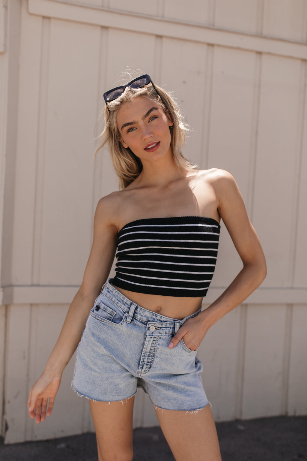 Kiara Striped Tube Top