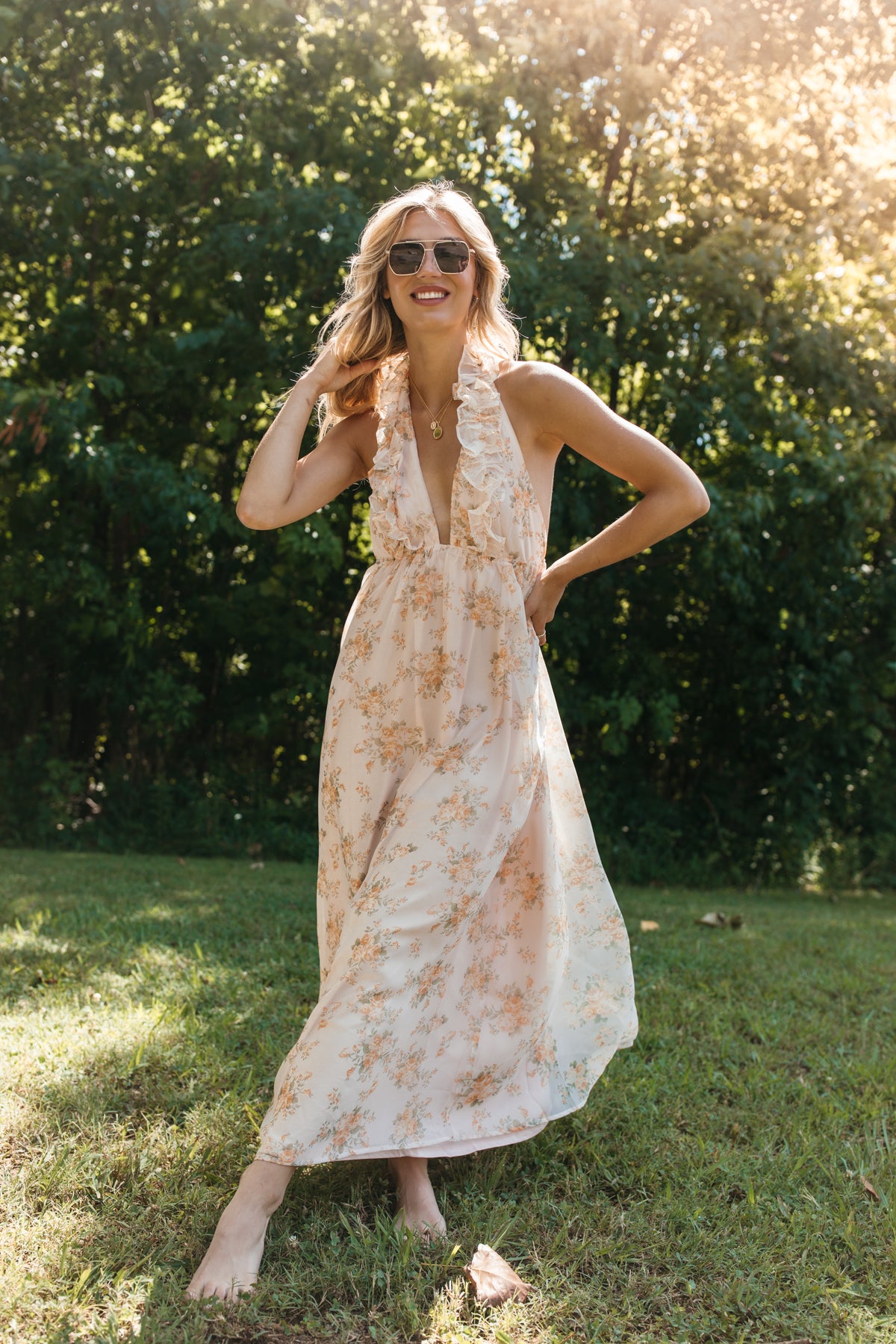 Palm Springs Maxi, alternate, color, Peach