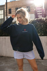 Pasta & Lobster Sweatshirt, Alternate, Color, Navy