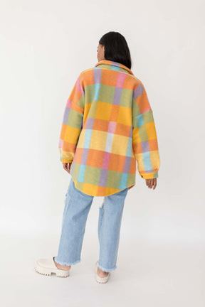 Lillie Plaid Coat, alternate, color, Multi