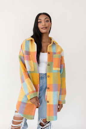 Lillie Plaid Coat, alternate, color, Multi