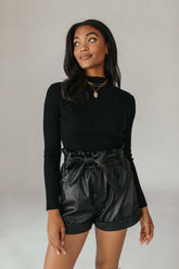 Hayley Long Sleeve Shirt, alternate, color, Black