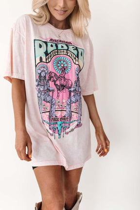 Rodeo Graphic Tee, alternate, color, Light Pink