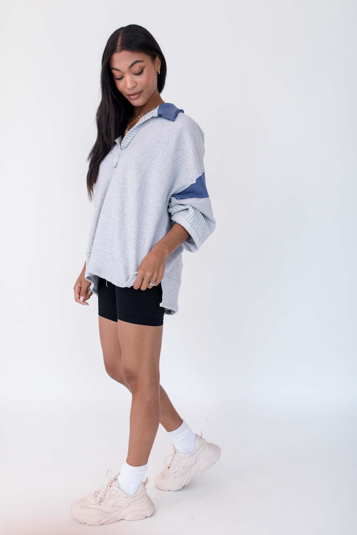 Hudson Navy Pullover, Alternate, Color, Navy/Gray