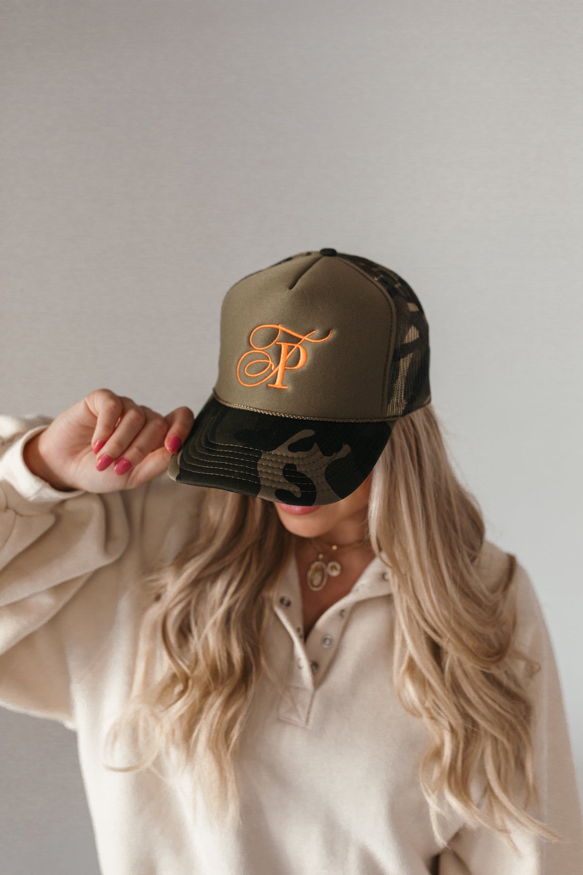Postie Camo Trucker Hat, Alternate, Color, Camo