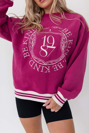 University Berry Sweatshirt, Alternate, Color, Berry