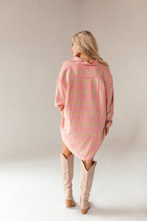 Keaton Plaid Tunic, alternate, color, Pink