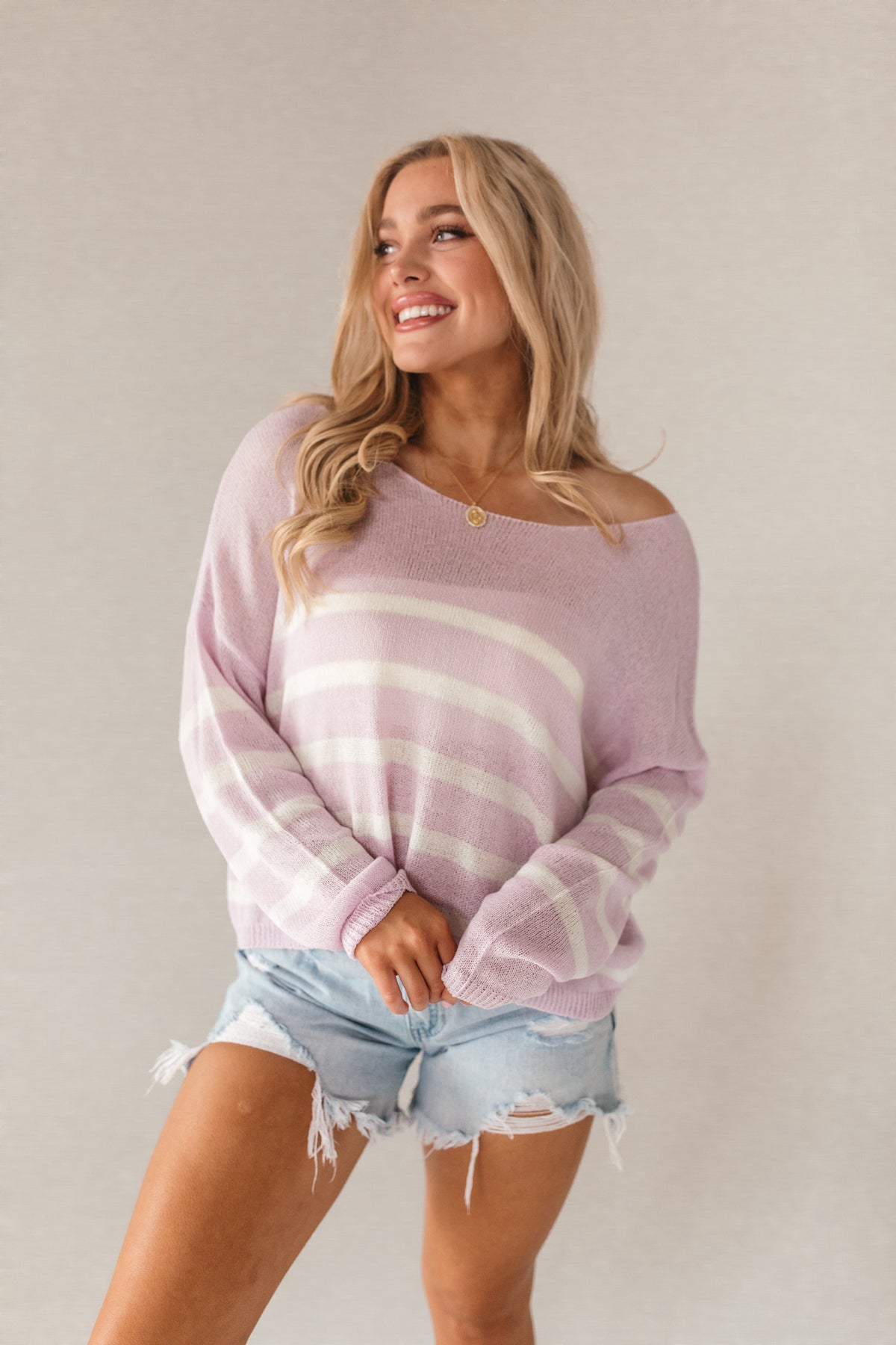 Mallory Lavender Sweater, alternate, color, Lavender 