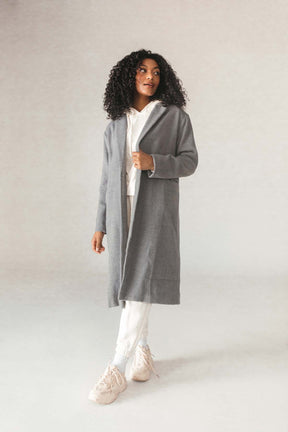 Iris Gray Trench Coat, alternate, color, Gray