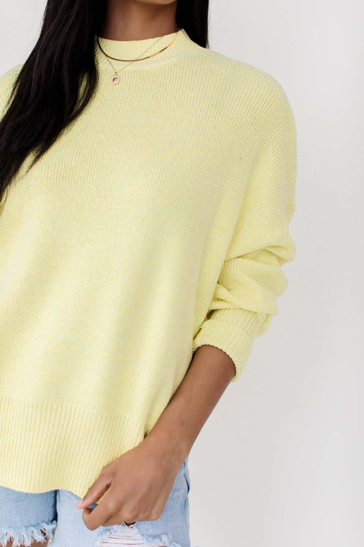 Cole Lemon Lightweight Sweater, alternate, color, Lemon
