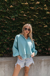 Charlie Teal Pullover, alternate, color, Teal