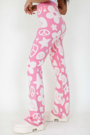 Cool Girl Knit Pants, alternate, color, Bubblegum