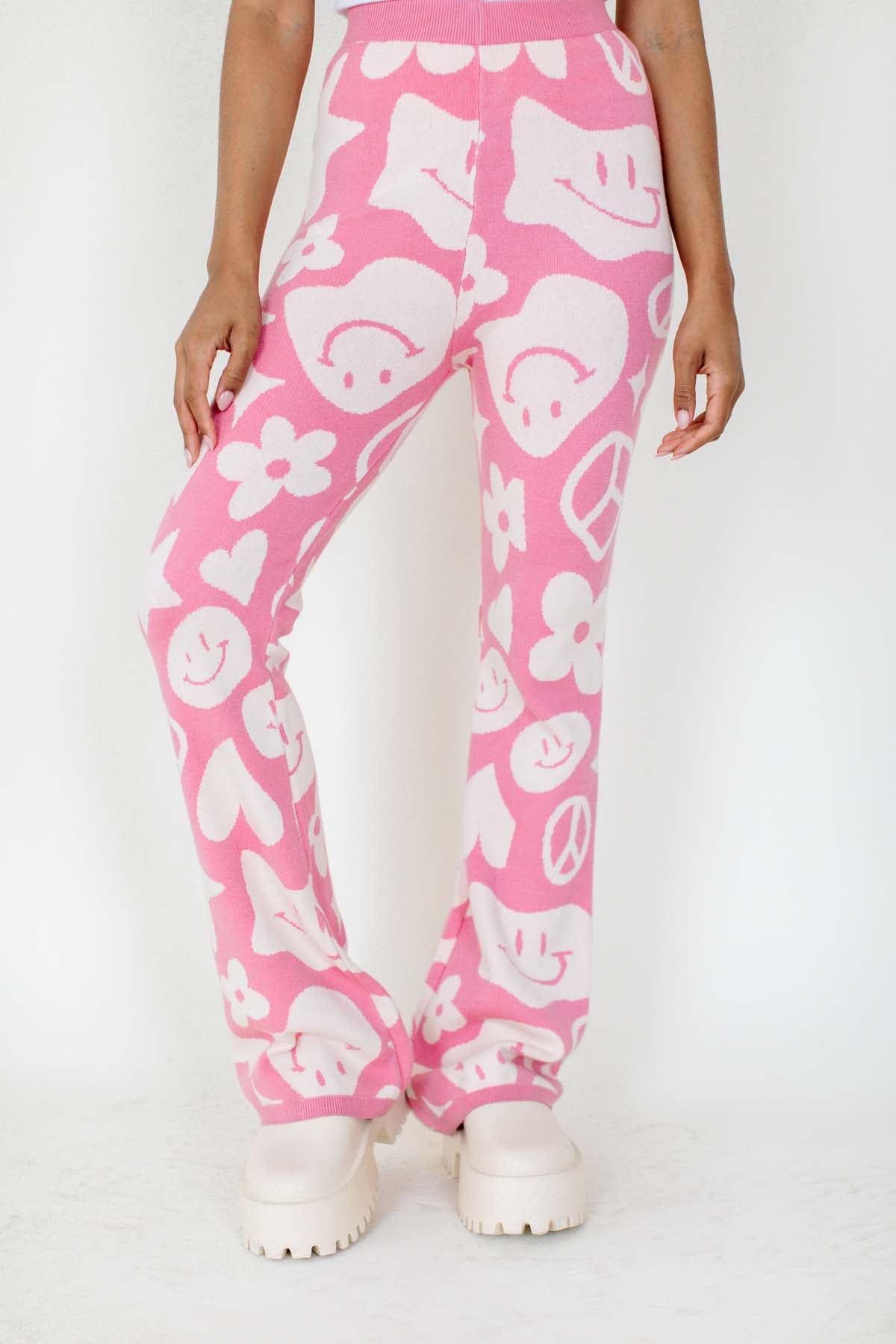 Cool Girl Knit Pants, alternate, color, Bubblegum