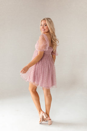 Pippa Babydoll Dress, alternate, color, Lilac