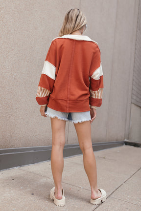 Hudson Rust Pullover, alternate, color, Rust