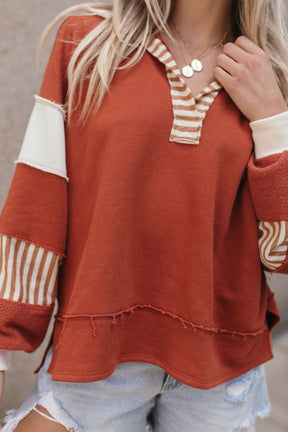 Hudson Rust Pullover, alternate, color, Rust