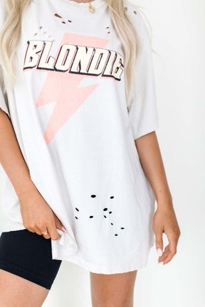 Blondie Distressed Graphic, alternate, color, Bone